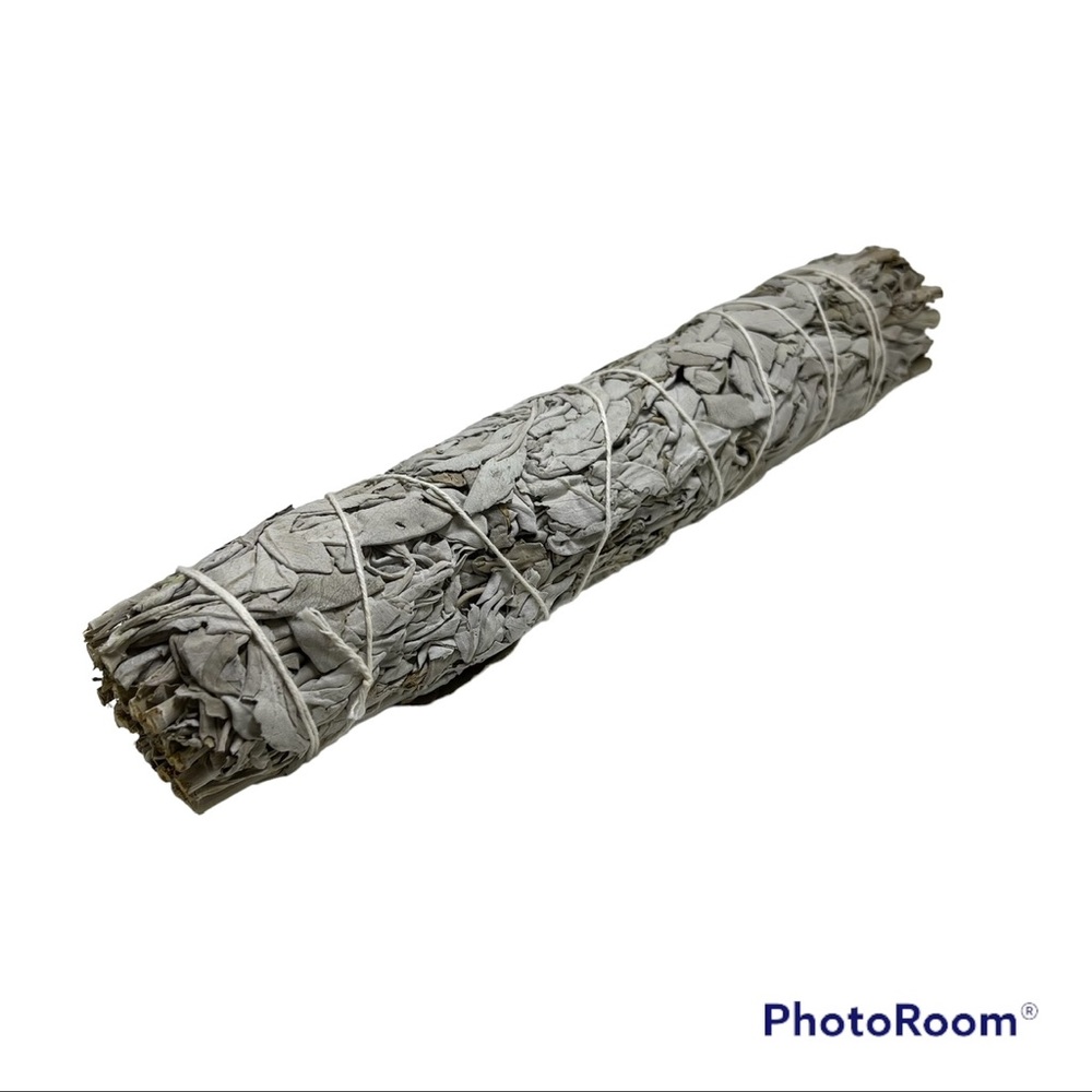 set of 3 white sage smudge stick 9"